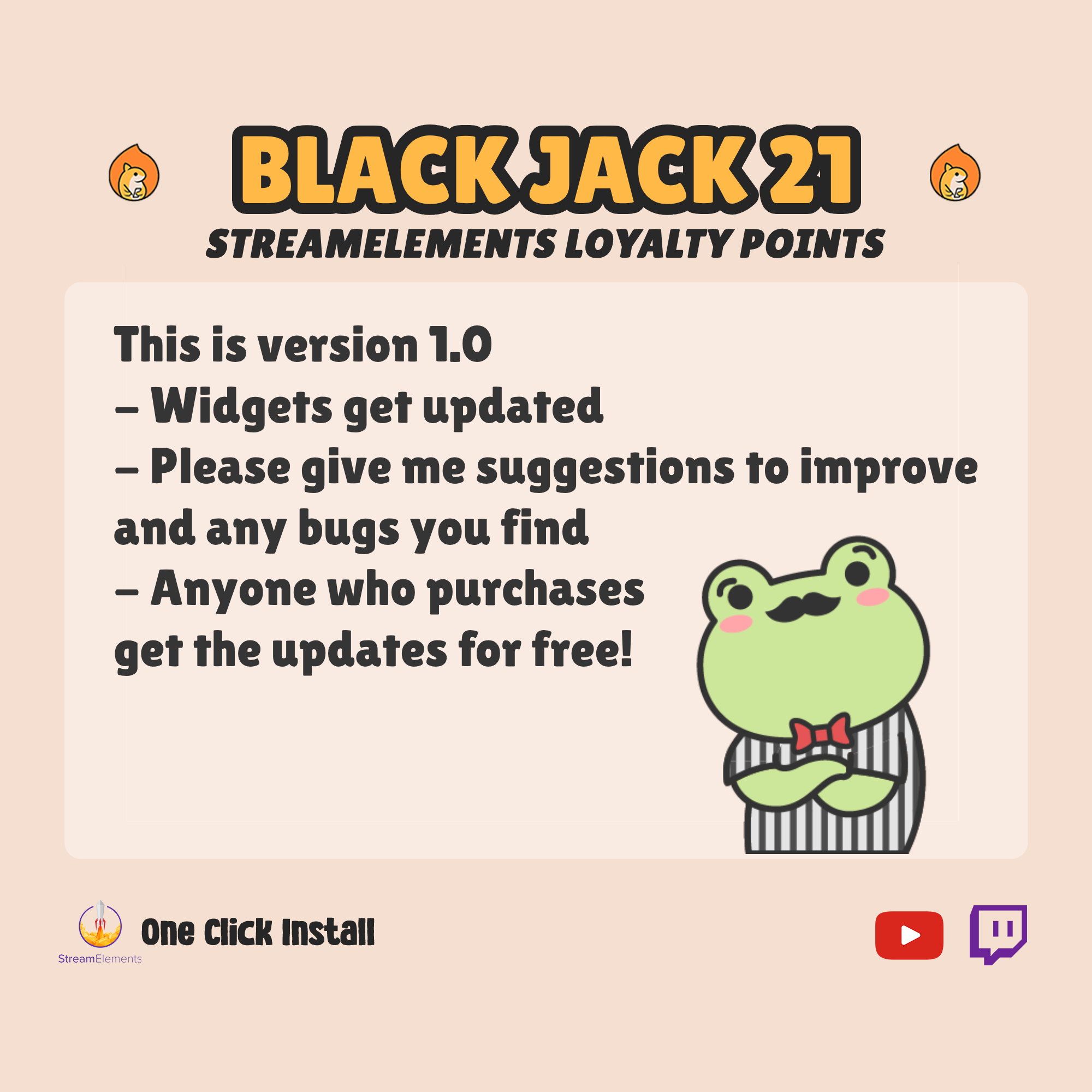 Twitch Plays Black Jack Widget - YouTube