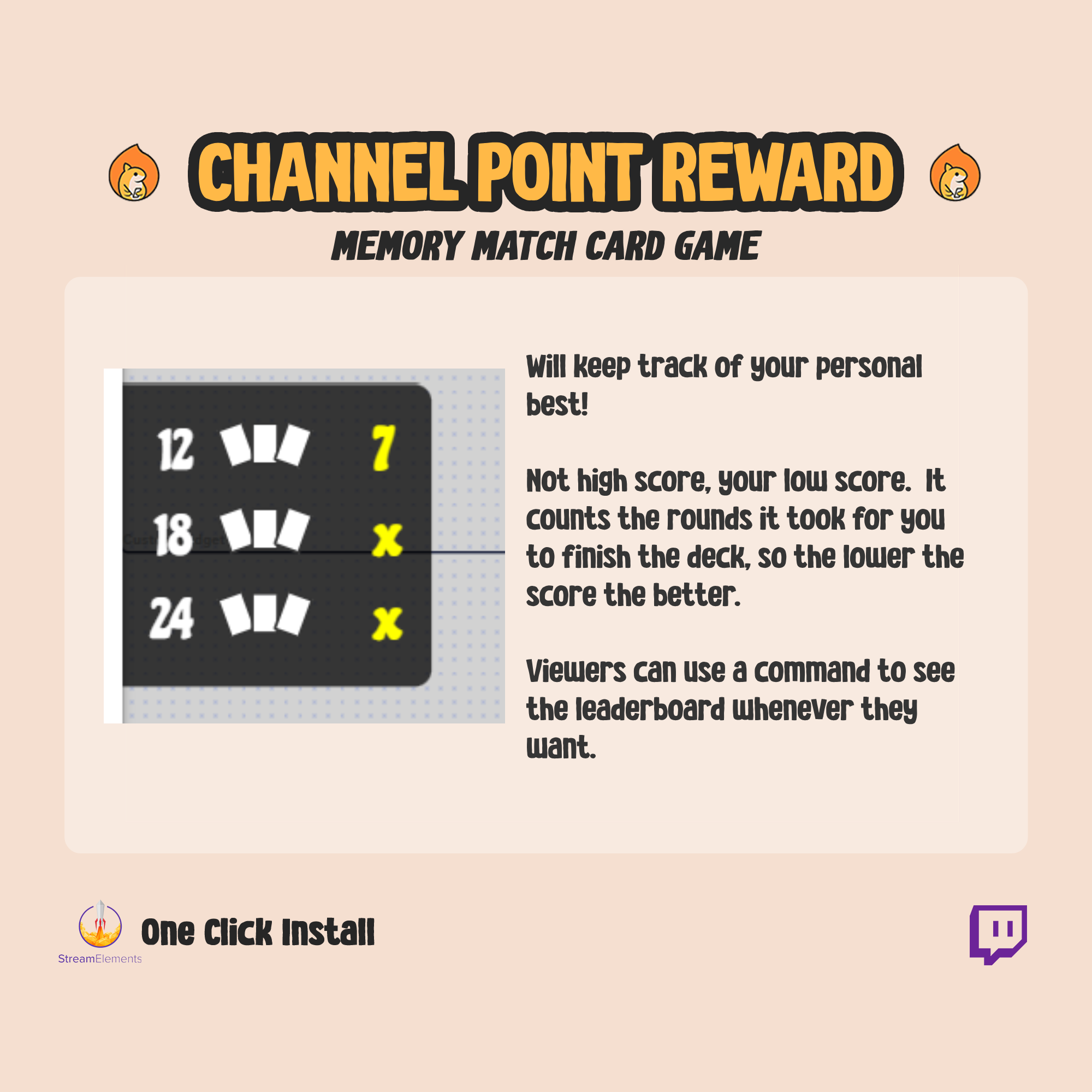 Memory Card Match Game - Twitch Chat Plays
