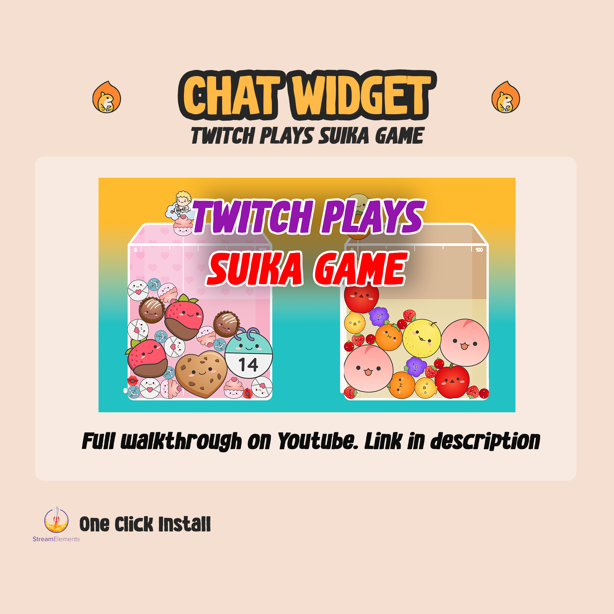 Twitch Plays Suika Game - Chat Game Widget
