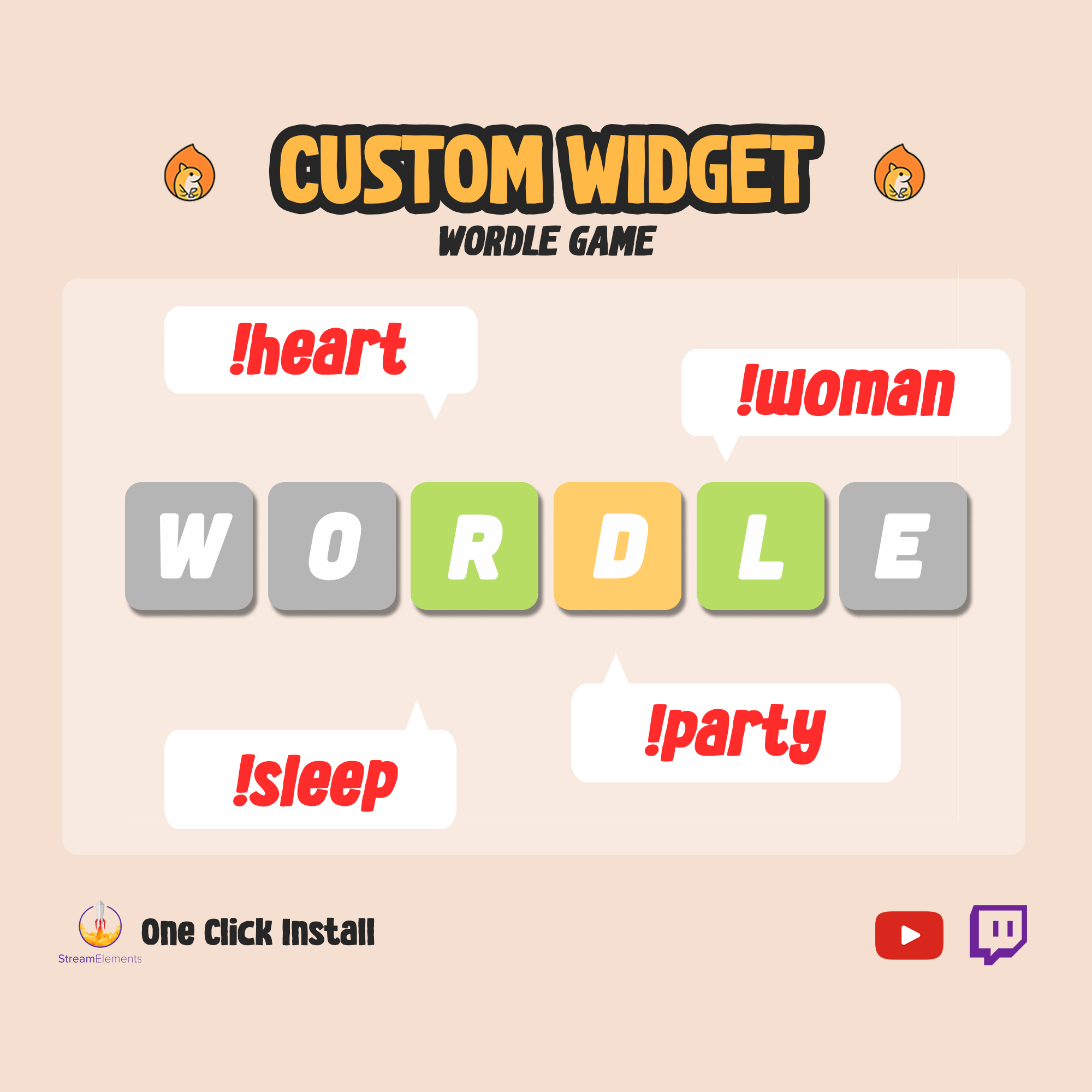 Twitch Plays Wordle - Wordle YouTube Twitch Chat Game Widget