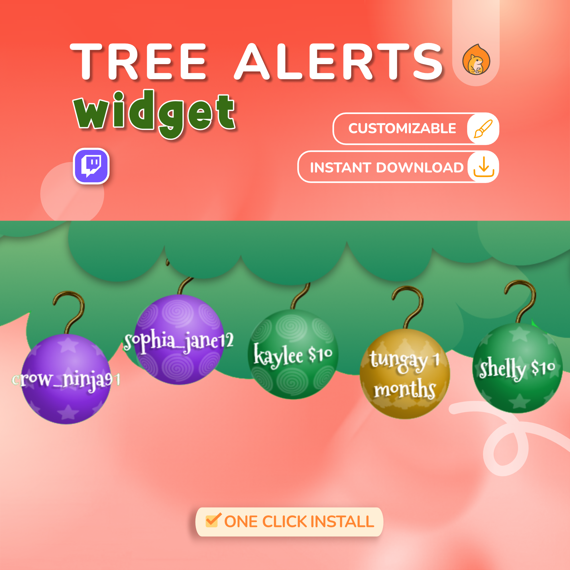 Animated Christmas Tree Ornament Alerts & Events