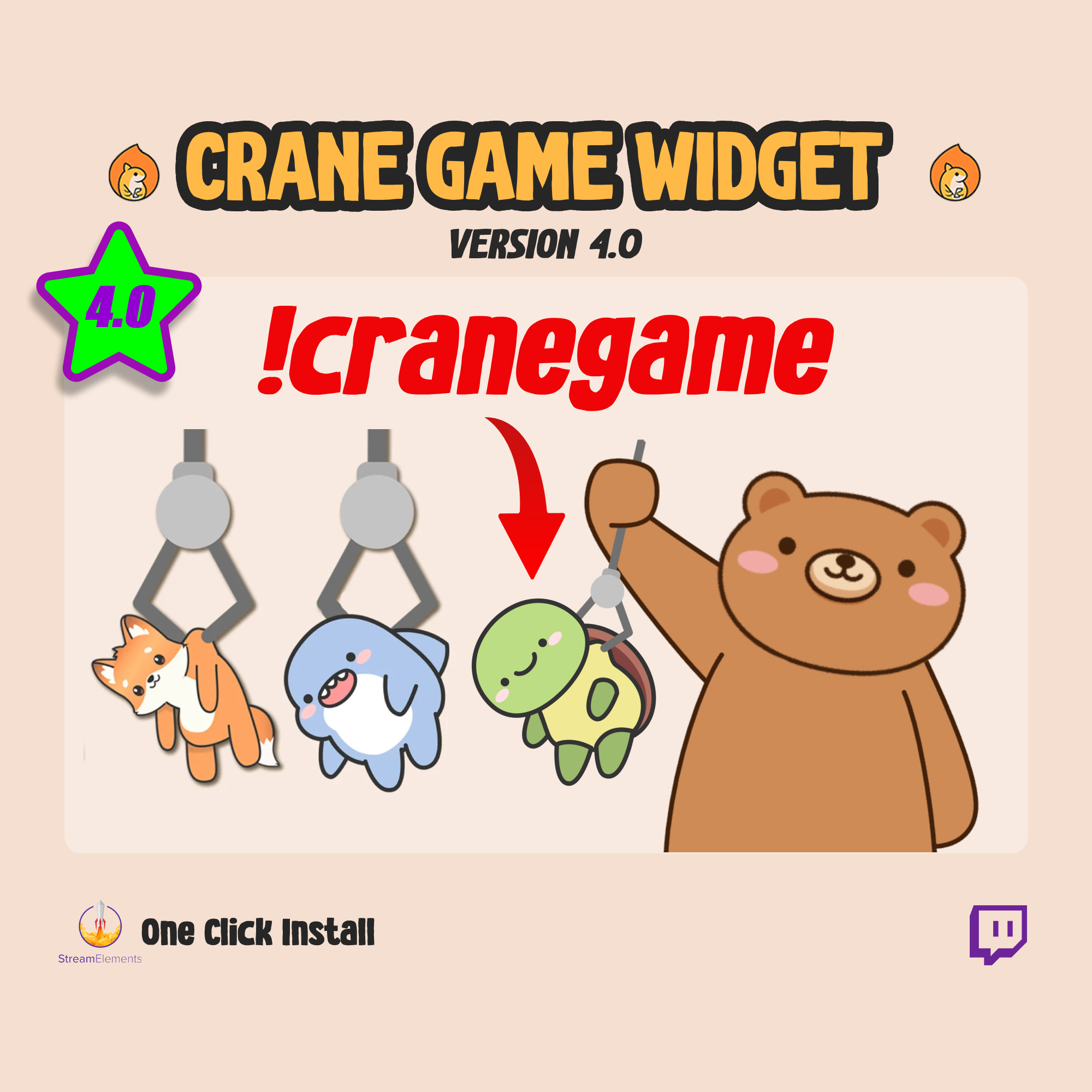 Twitch Chat Crane Game - Claw Game Gashapon for Live Streaming