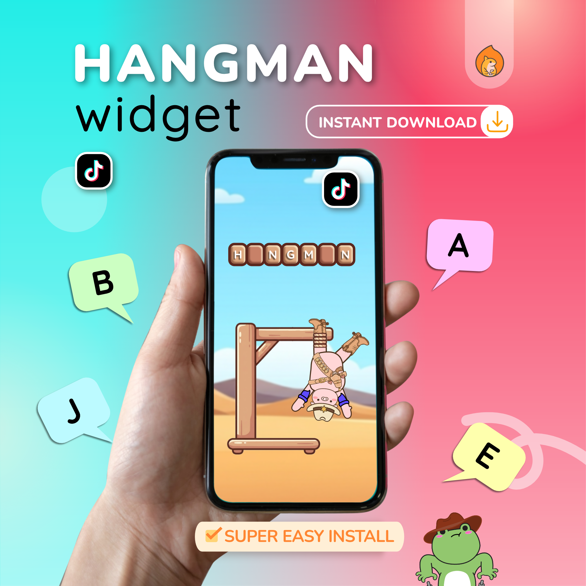 TikTok Live Hangman Interactive Game