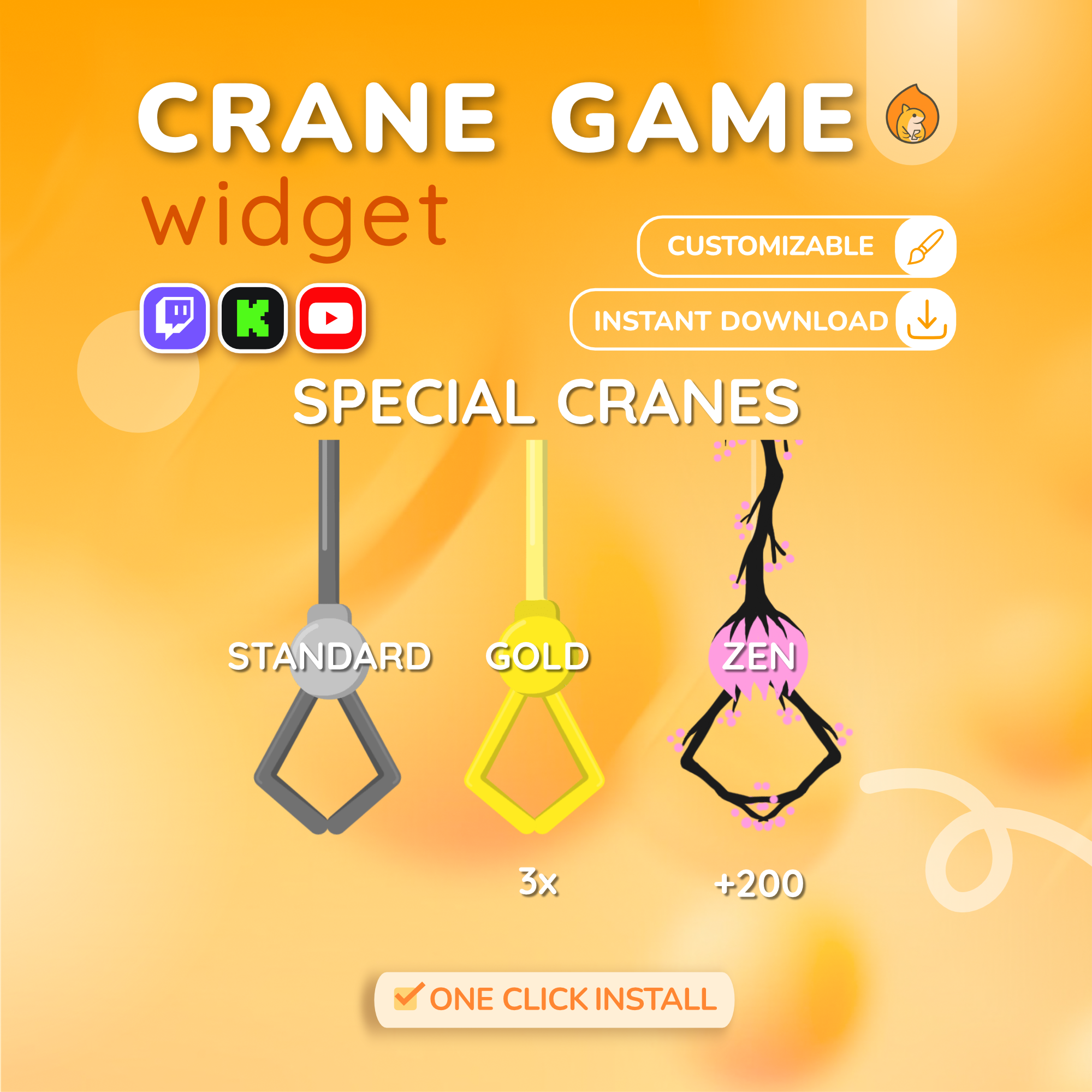 Twitch Chat Crane Game - Claw Game Gashapon for Live Streaming