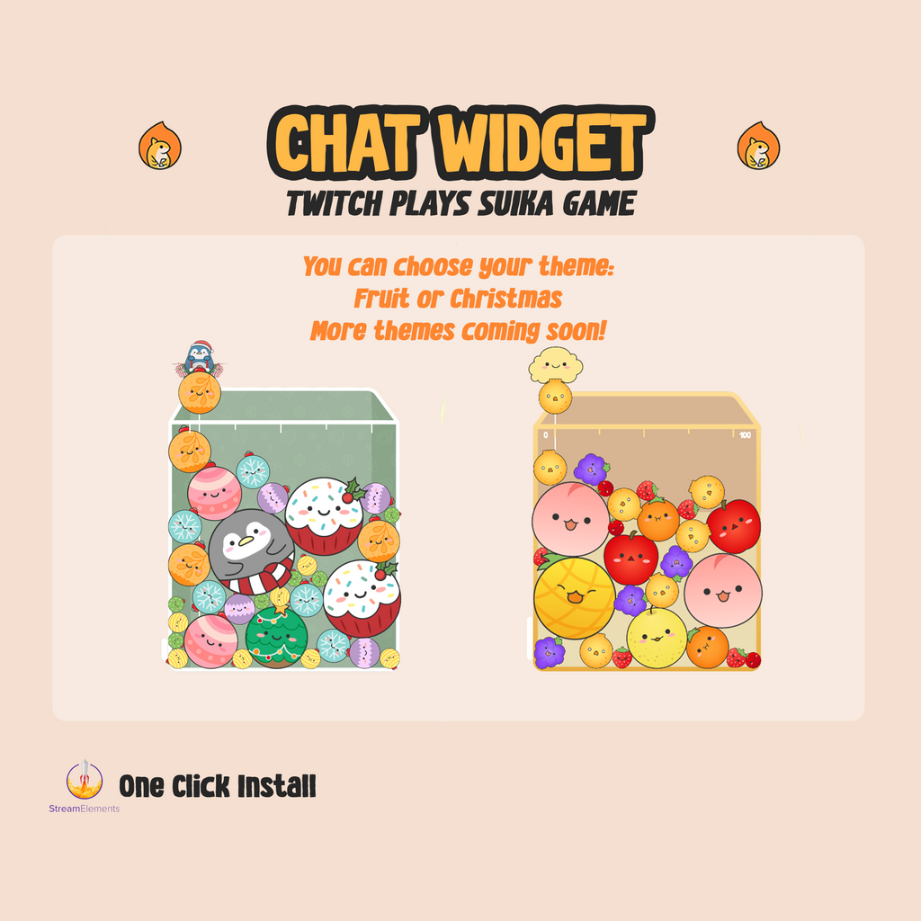 Twitch Plays Suika Game - Chat Game Widget