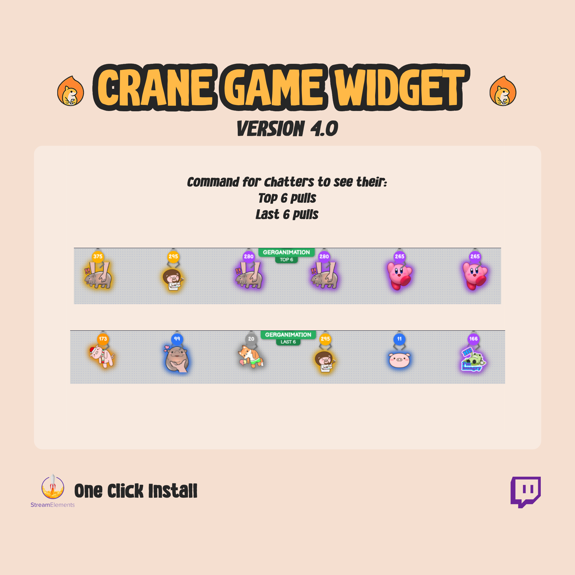 Twitch Chat Crane Game - Claw Game Gashapon for Live Streaming
