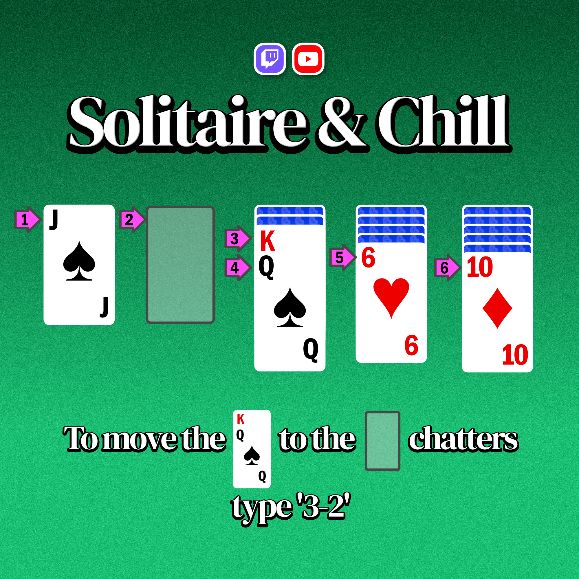 Solitaire & Chill Twitch & YouTube Chat Game