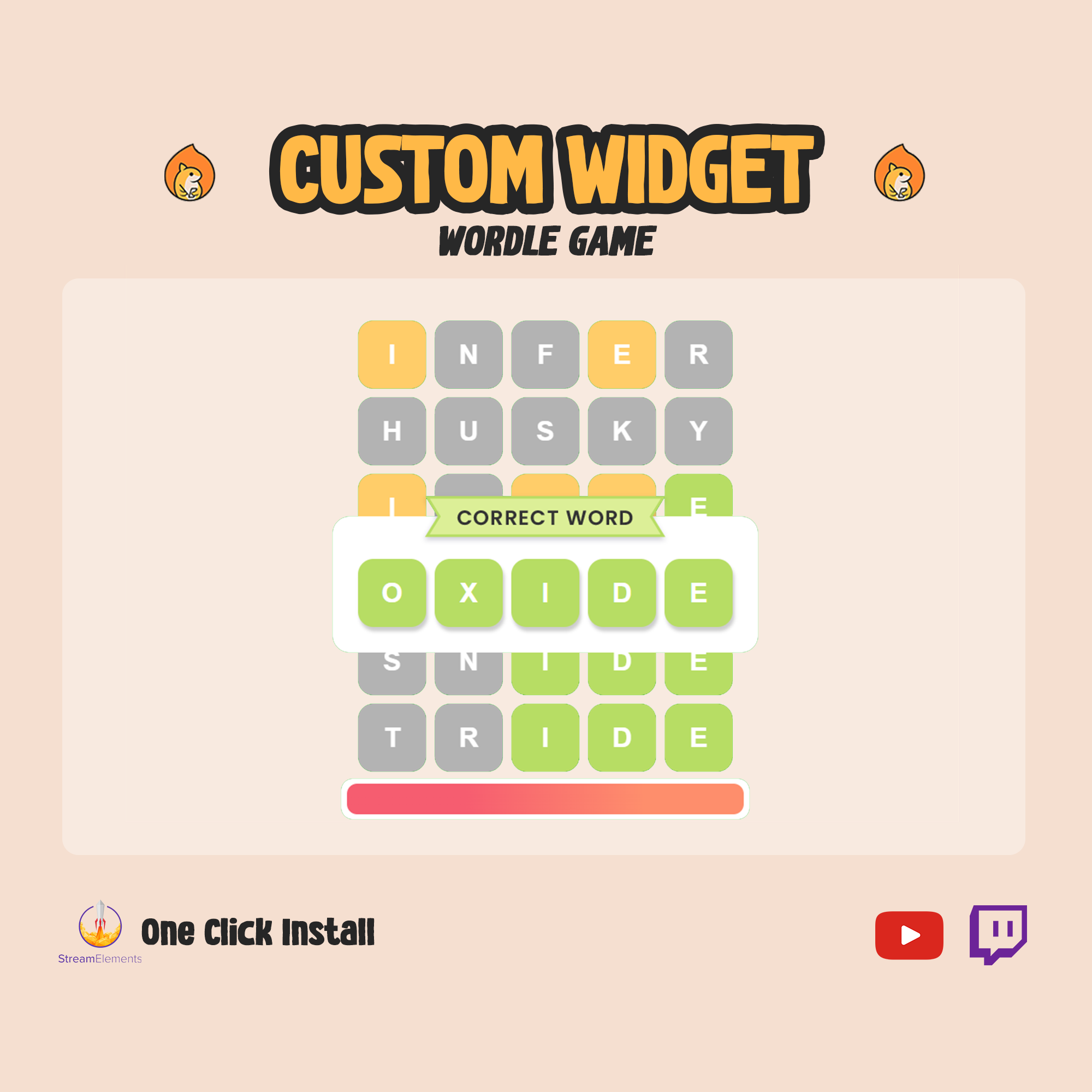 Twitch Plays Wordle - Wordle YouTube Twitch Chat Game Widget