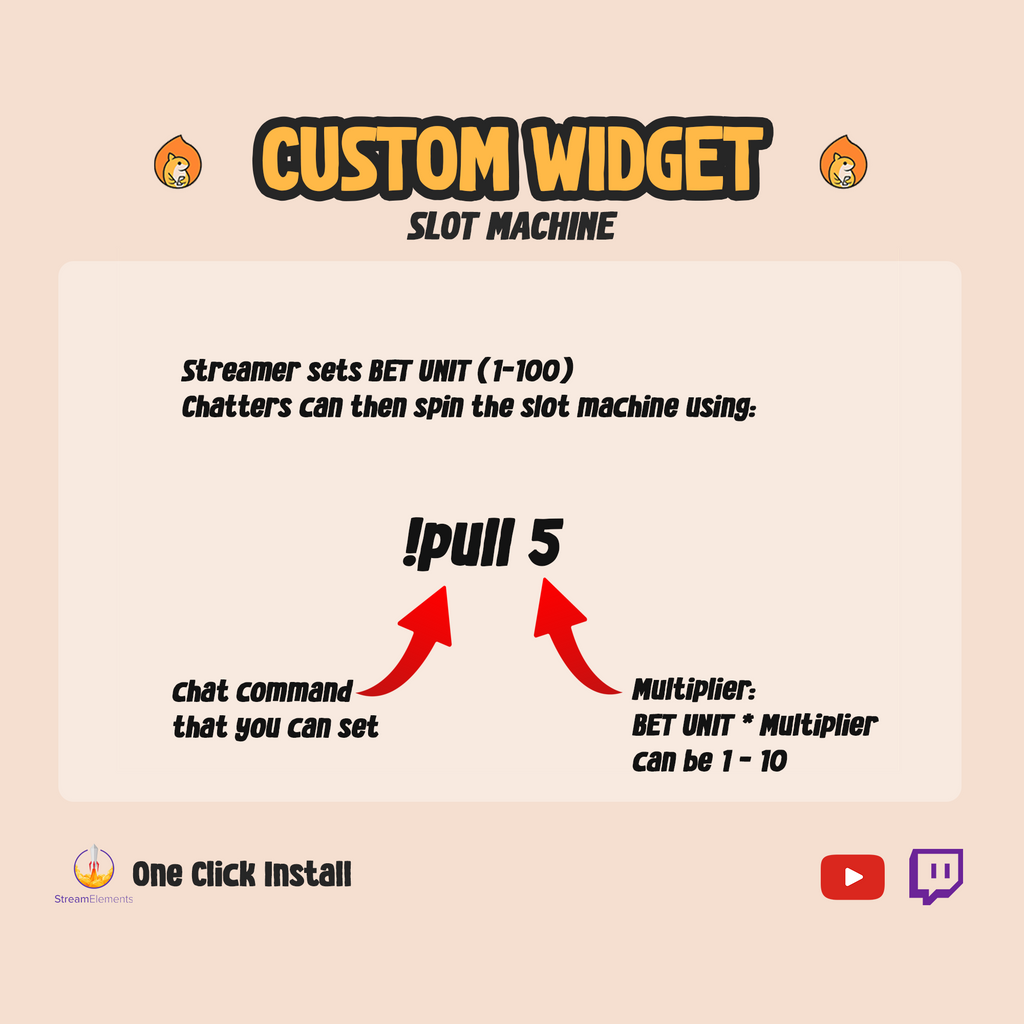 Twitch Casino Slot Machine using StreamElements Loyalty Points