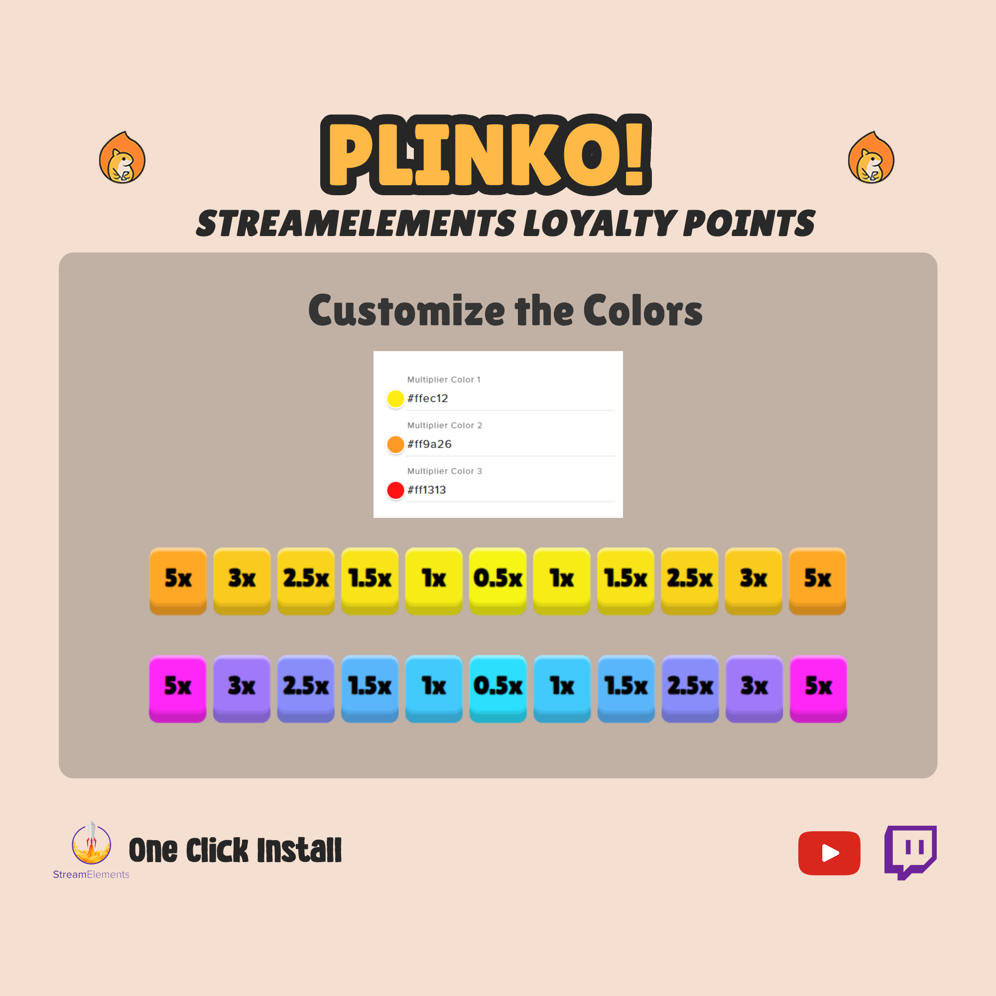 Twitch Plinko Game - Chat Casion StreamElement Loyalty Points
