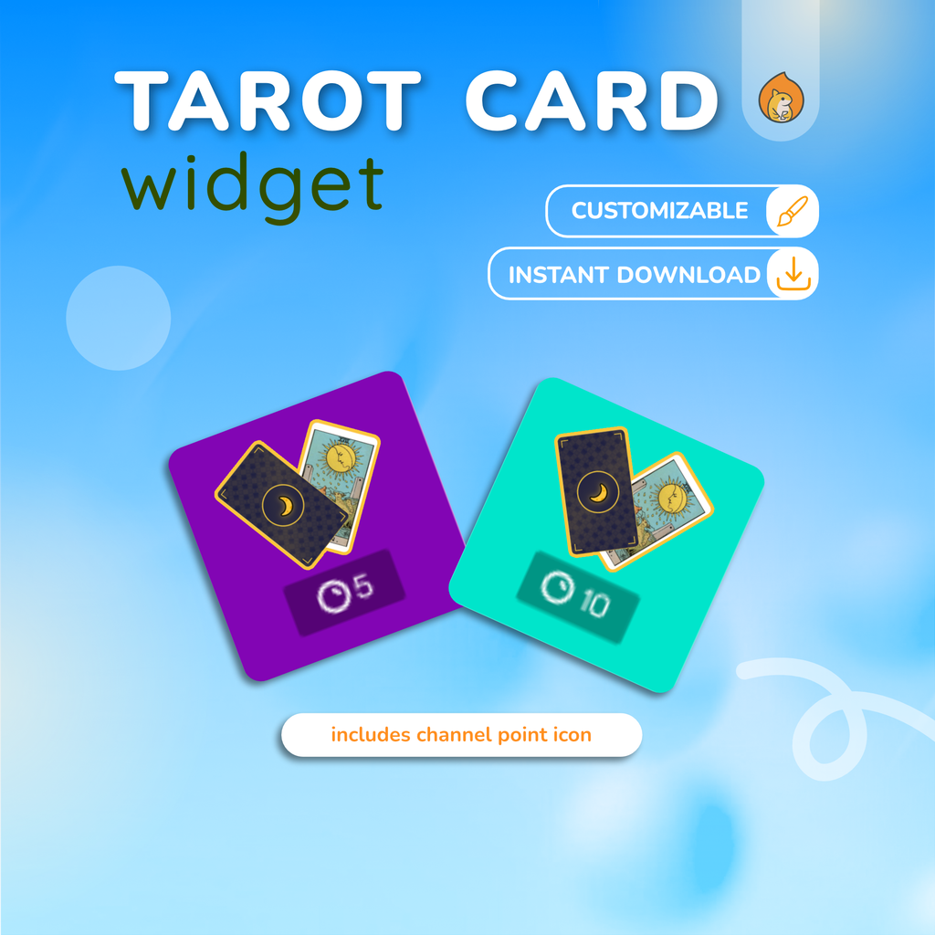 Single Tarot Card Reading Twitch Widget