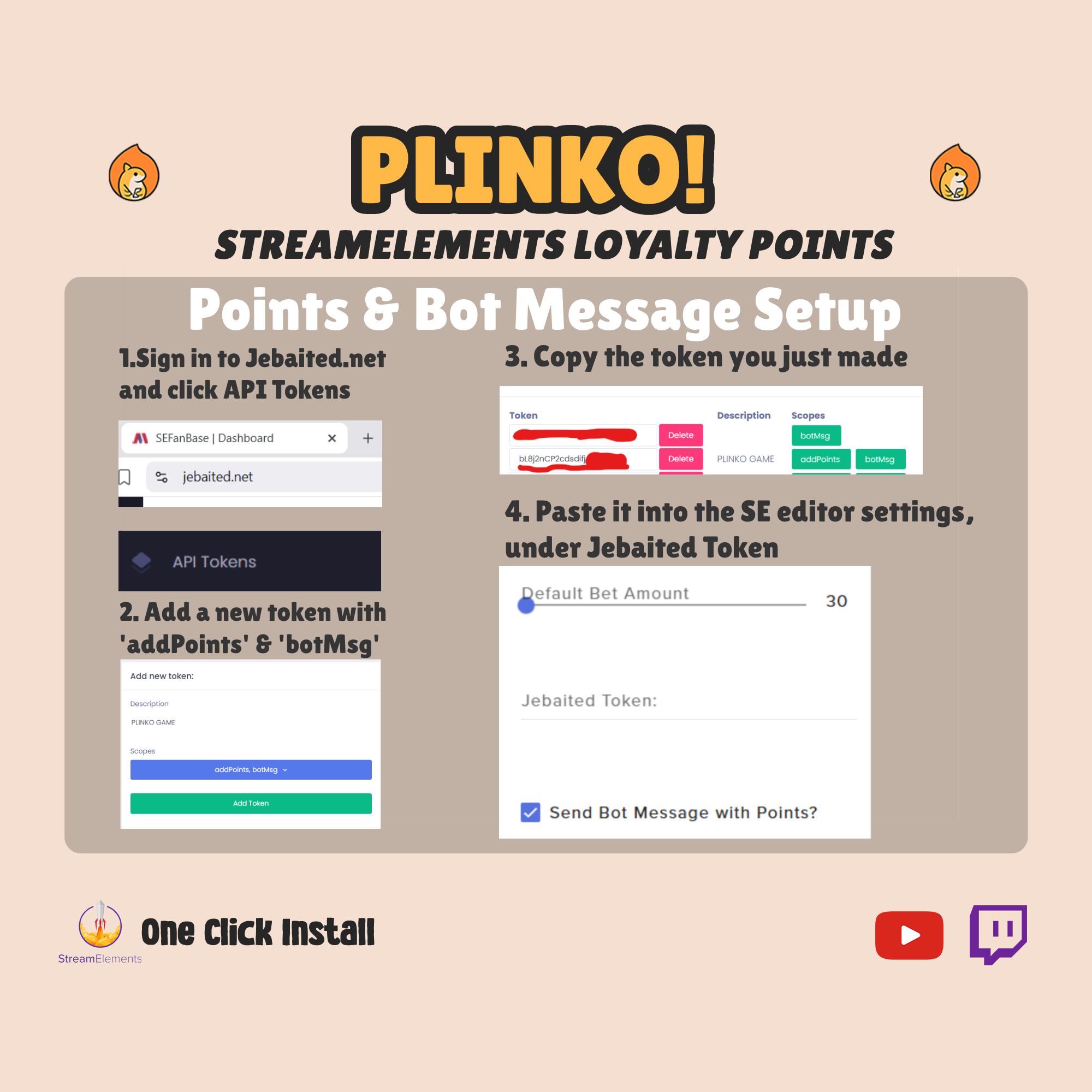 Twitch Plinko Game - Chat Casion StreamElement Loyalty Points