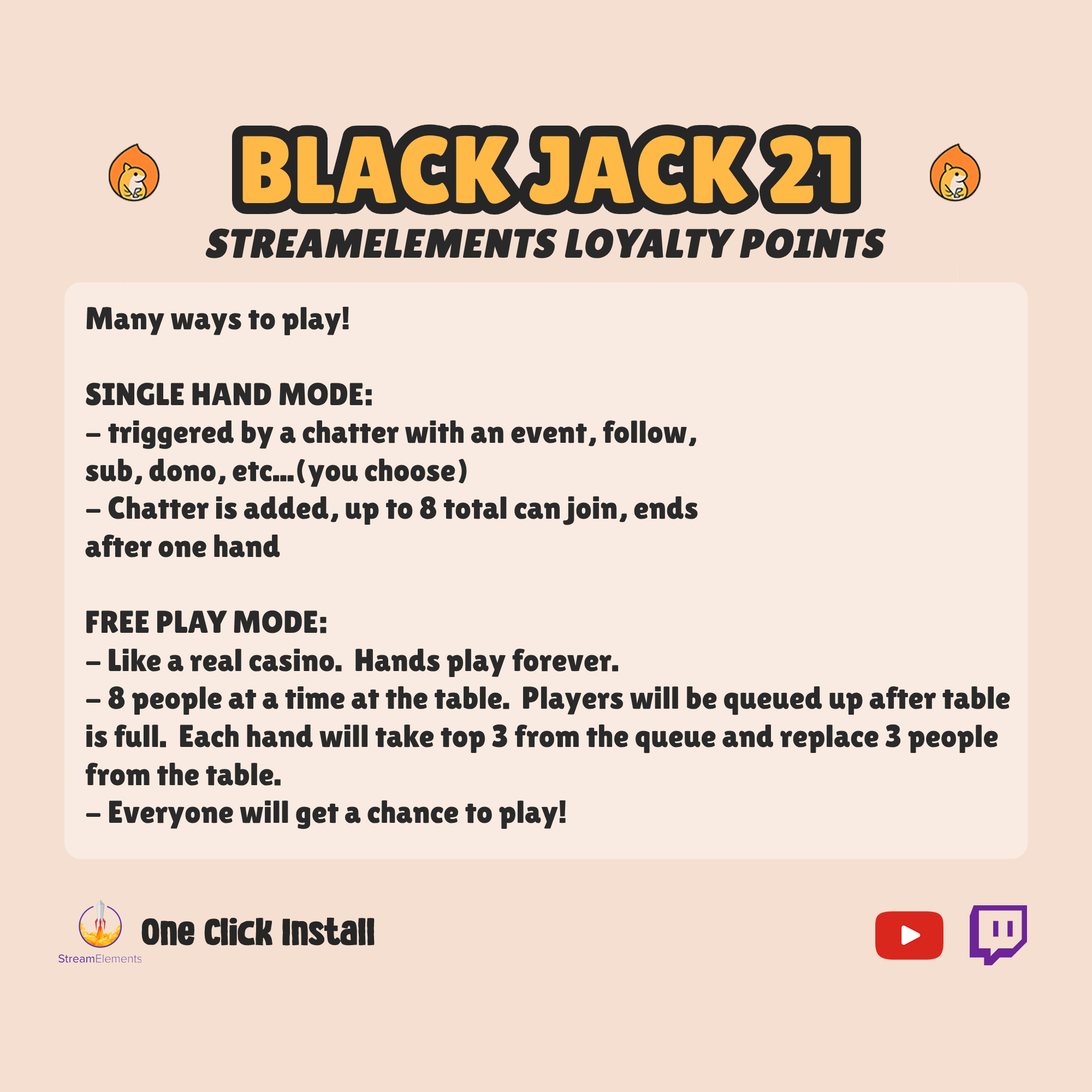 Twitch Plays Black Jack Widget - YouTube