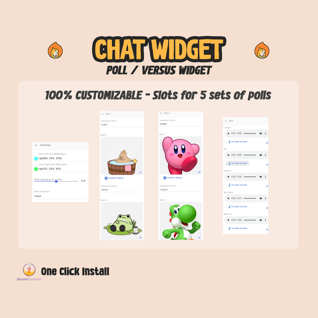 Chat Poll Widget - Versus Chat Poll