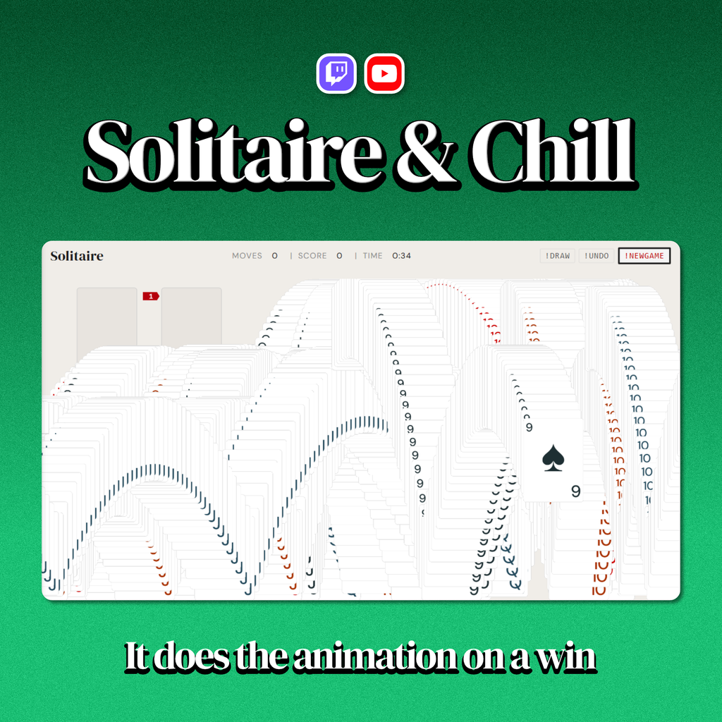 Solitaire & Chill Twitch & YouTube Chat Game