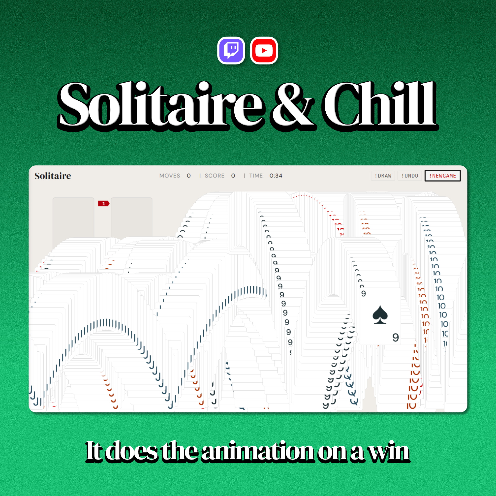Solitaire & Chill Twitch & YouTube Chat Game