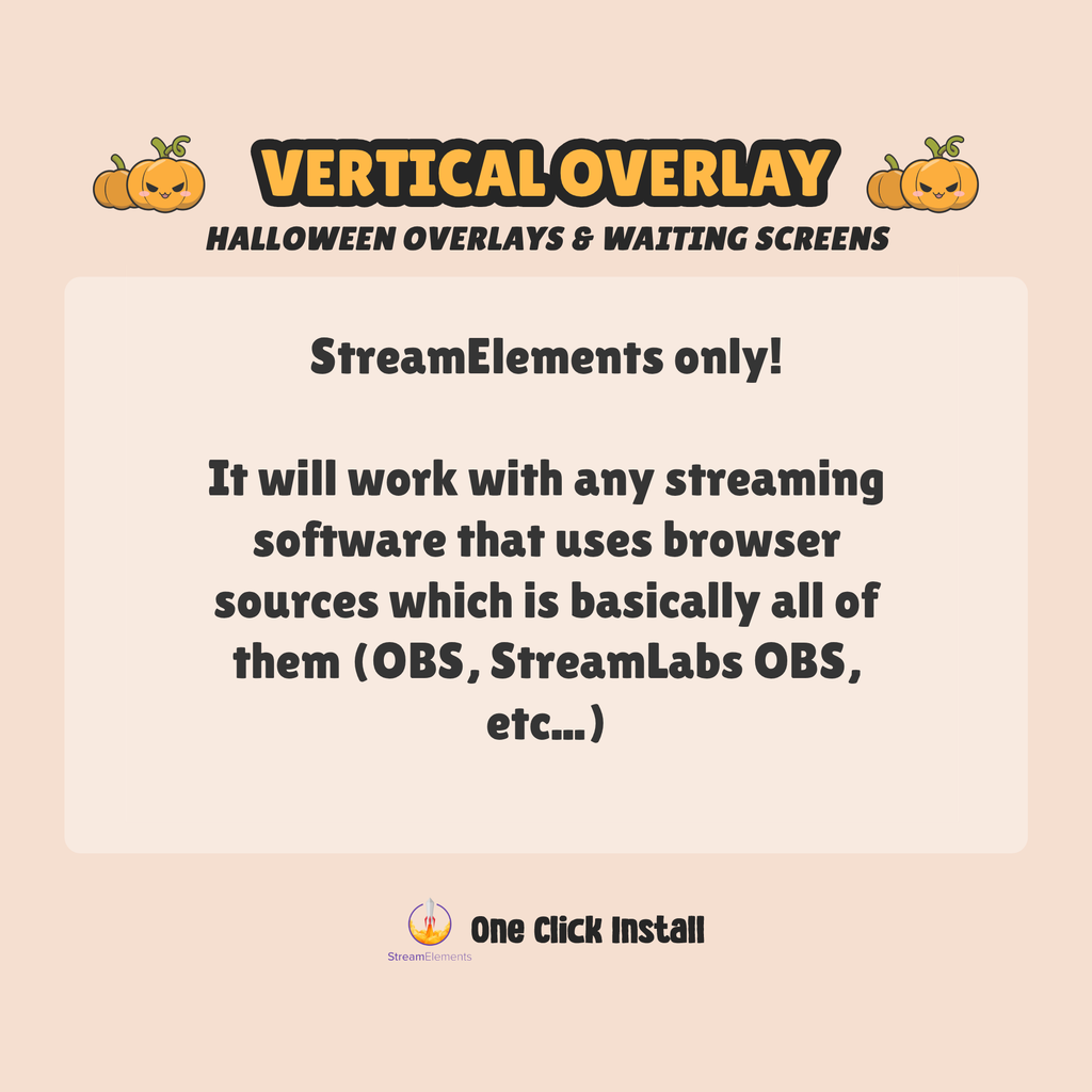 Vertical Overlays & Waiting Screens for TikTok, Twitch, YouTube Vertical Streaming