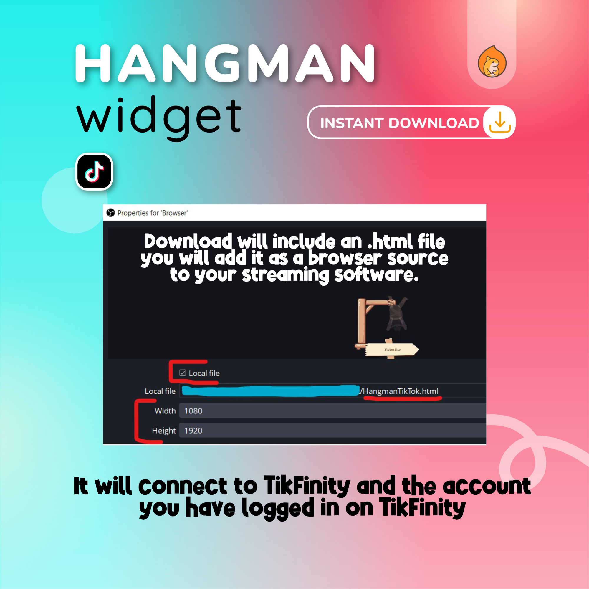 TikTok Live Hangman Interactive Game