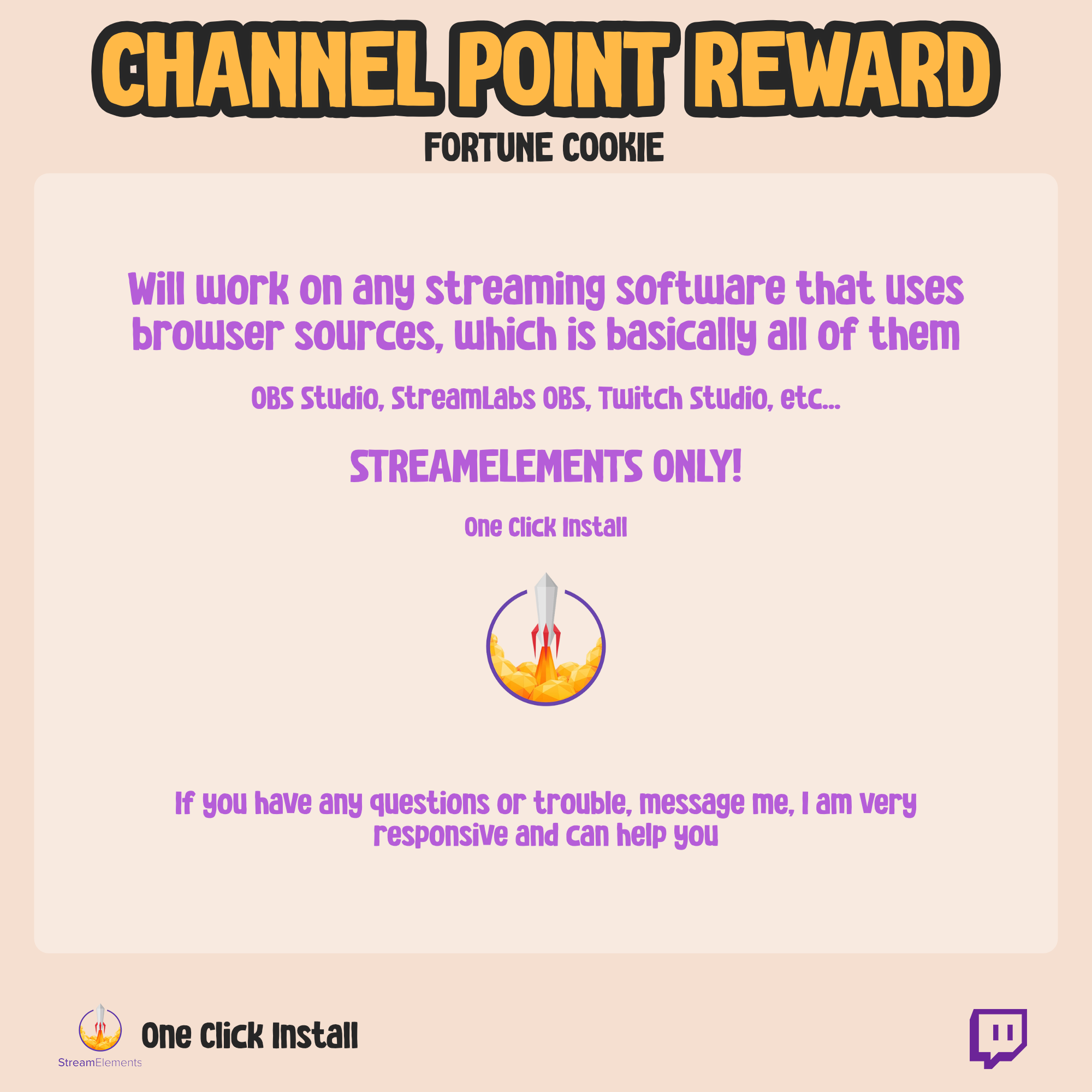 Twitch Fortune Cookie Widget - Twitch Fortune Teller
