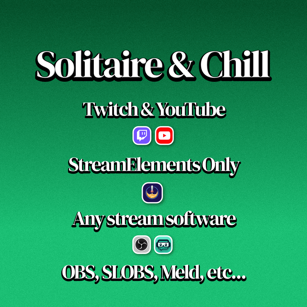 Solitaire & Chill Twitch & YouTube Chat Game