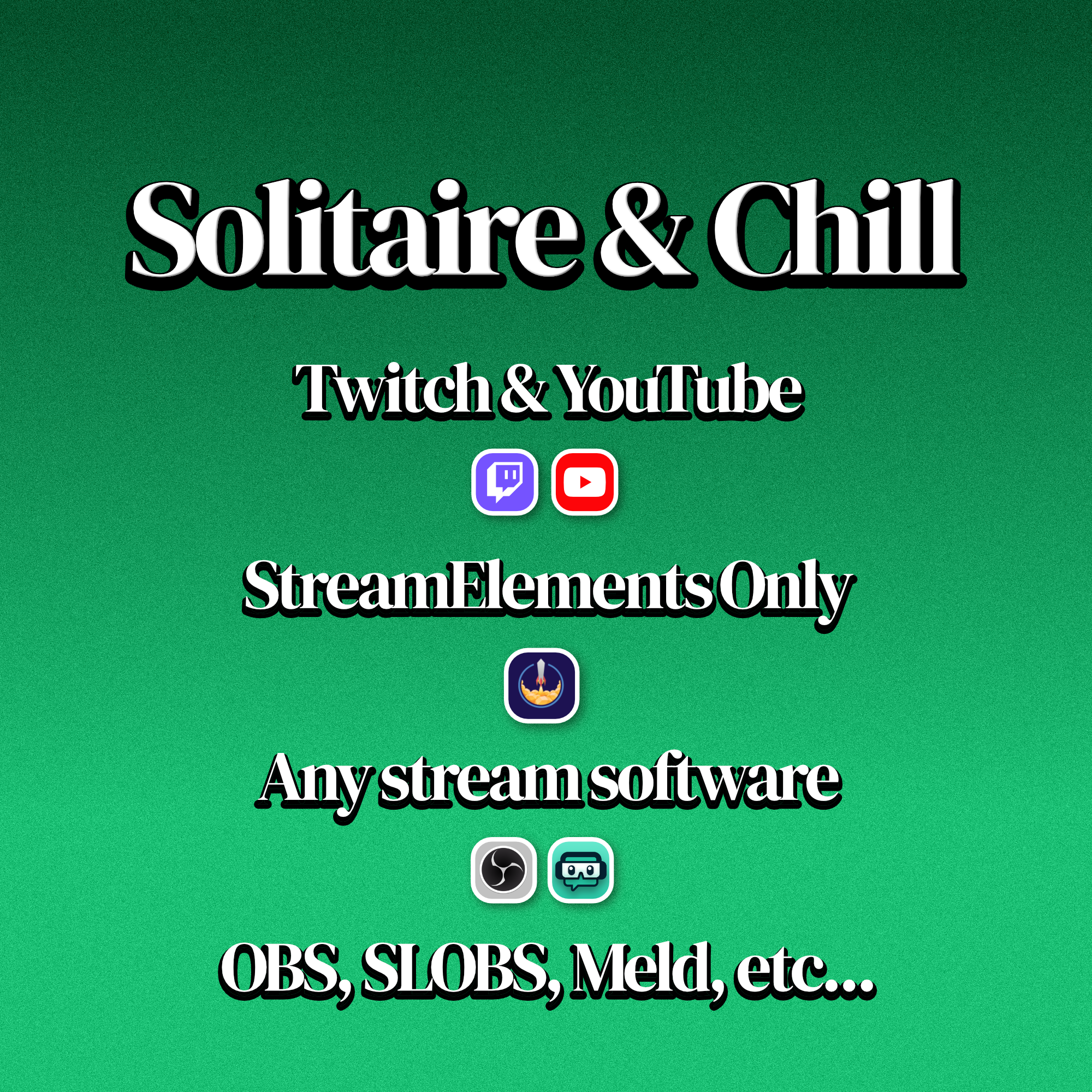 Solitaire & Chill Twitch & YouTube Chat Game