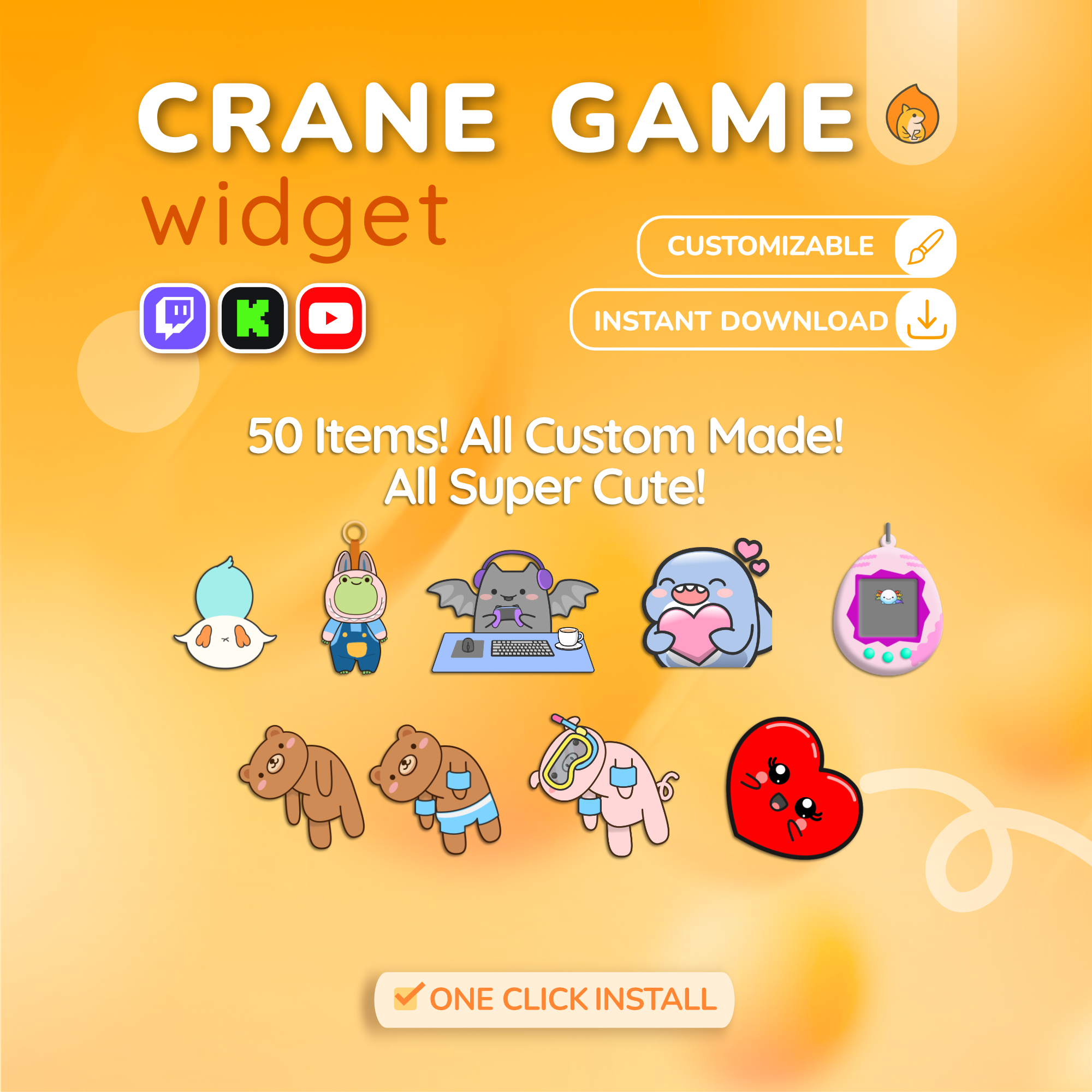 Twitch Chat Crane Game - Claw Game Gashapon for Live Streaming