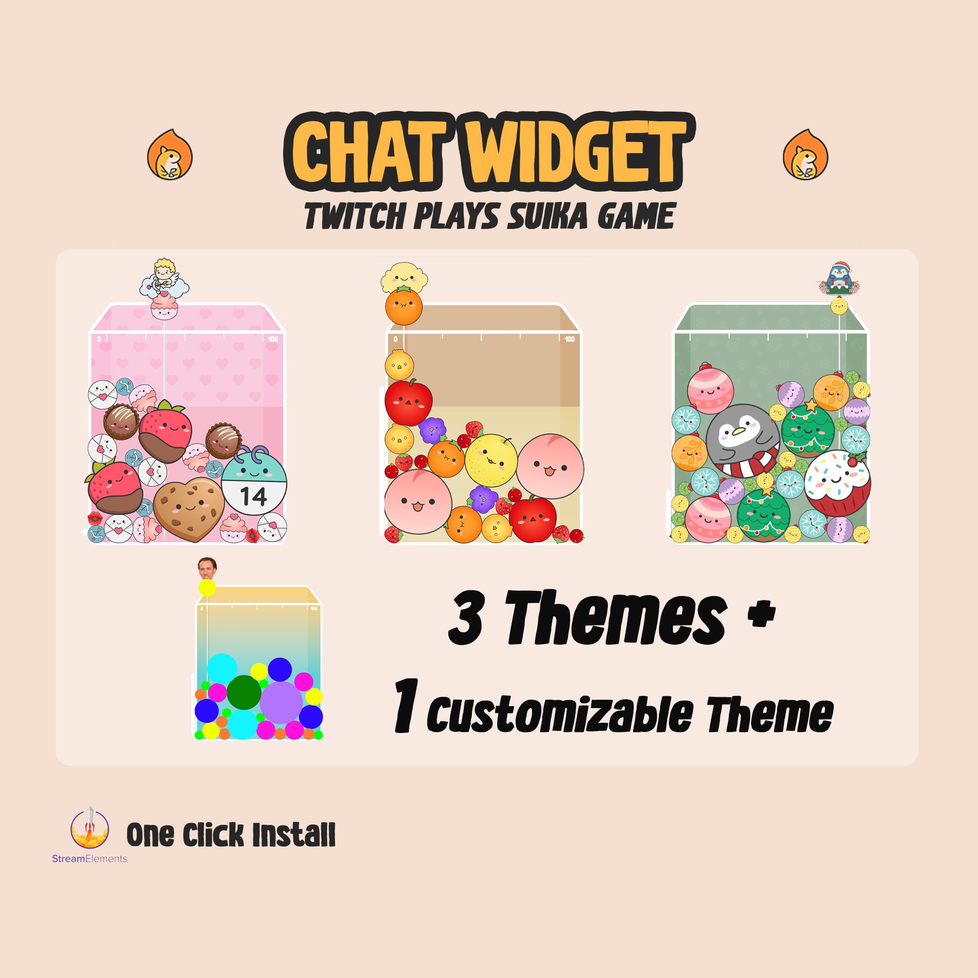Twitch Plays Suika Game - Chat Game Widget