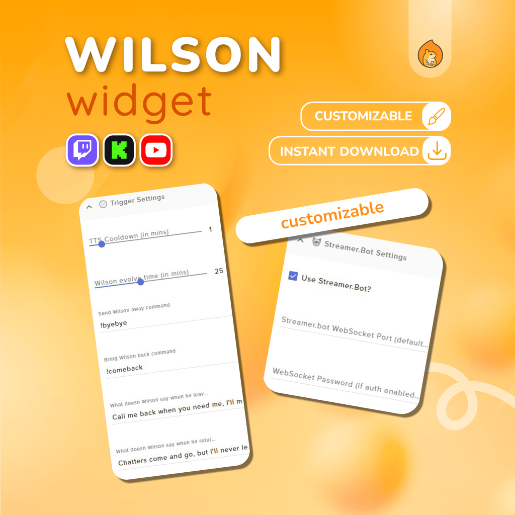 Wilson!!!! Widget for New Streamers with Zero Viewers