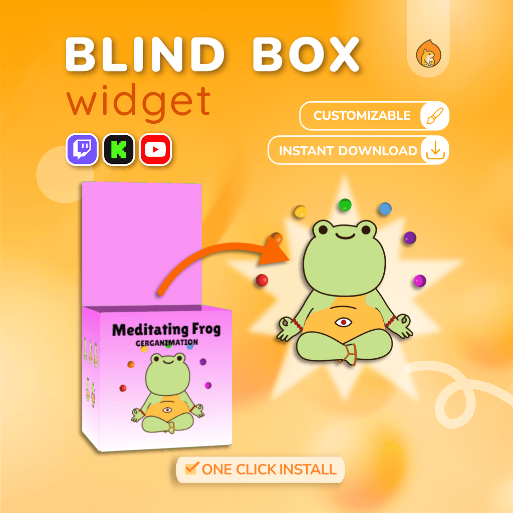 Twitch Blind Box Widget - Labubu Style Blind Box Chat Game