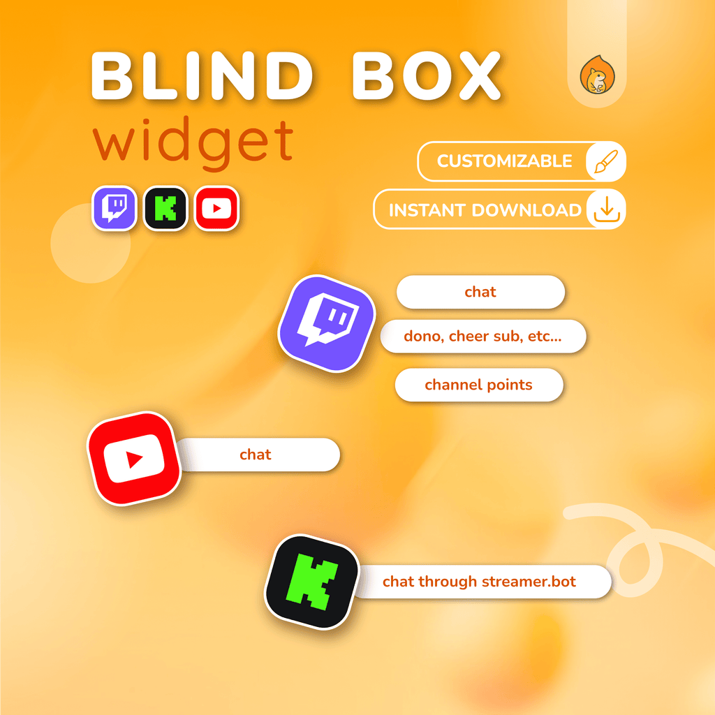 Twitch Blind Box Widget - Labubu Style Blind Box Chat Game