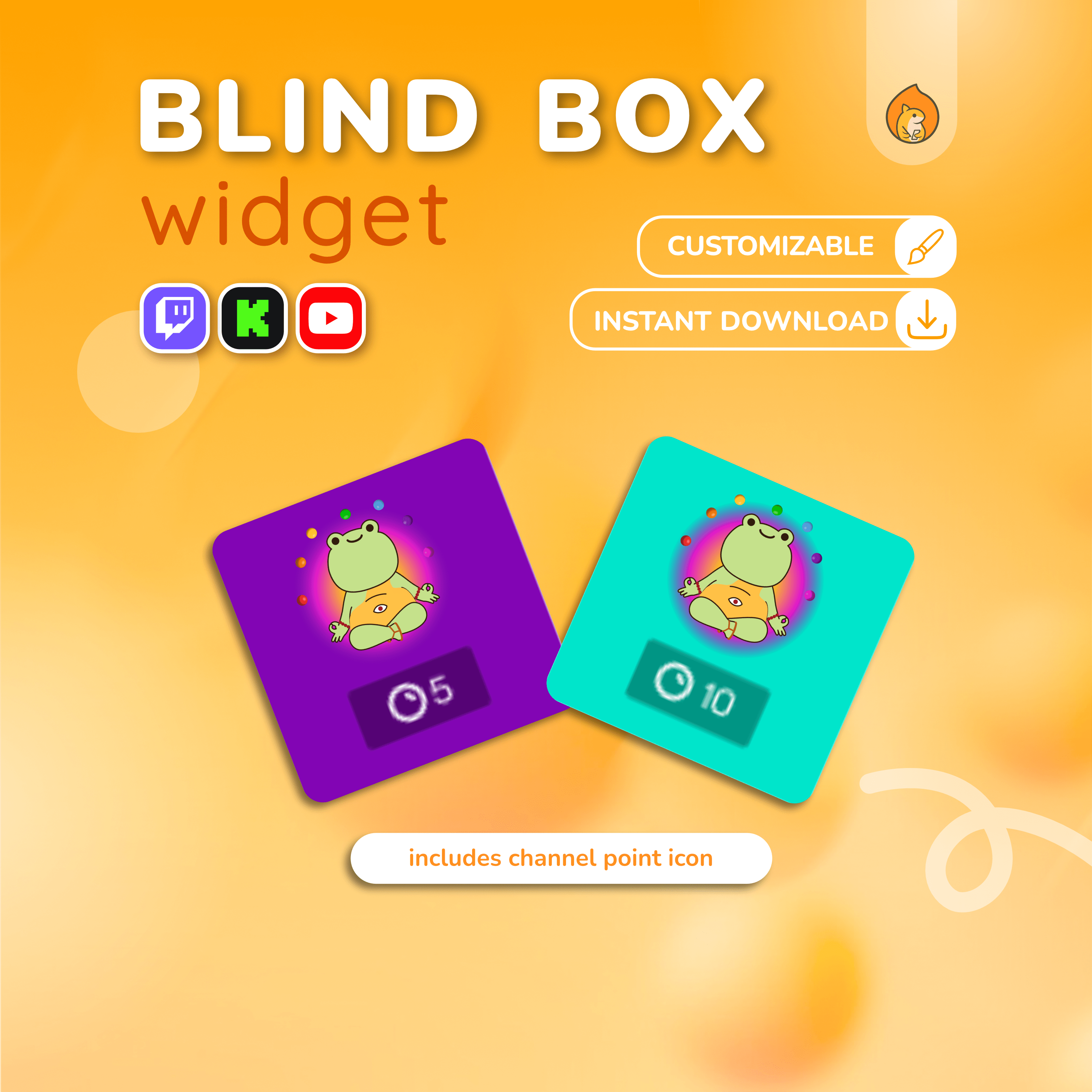 Twitch Blind Box Widget - Labubu Style Blind Box Chat Game