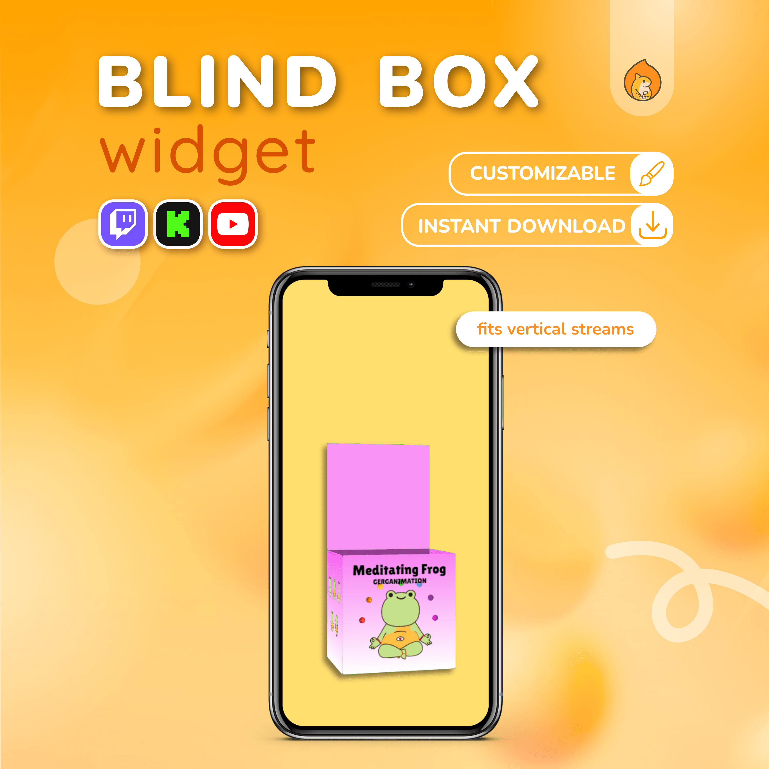 Twitch Blind Box Widget - Labubu Style Blind Box Chat Game