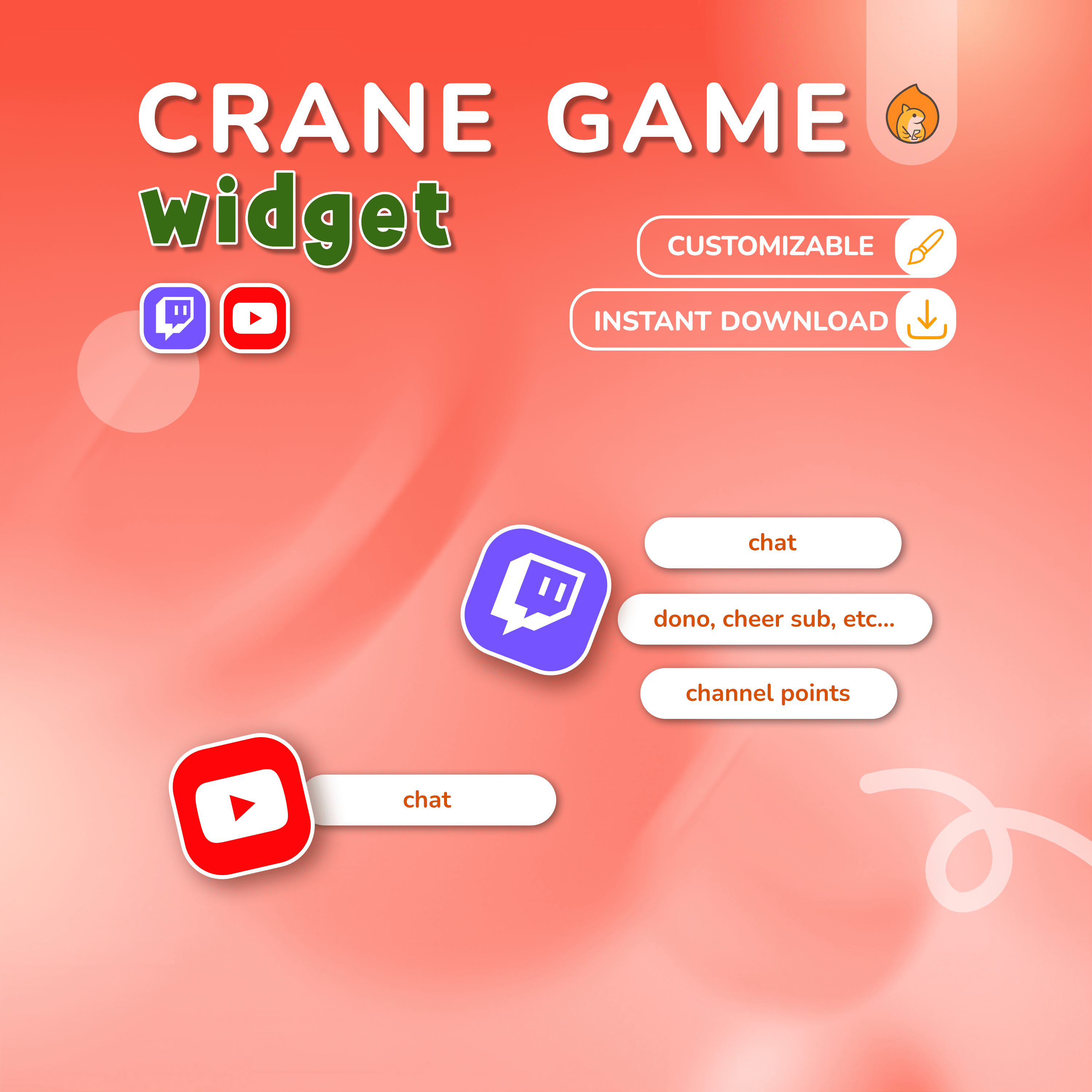 Christmas Crane Game Grinch Widget
