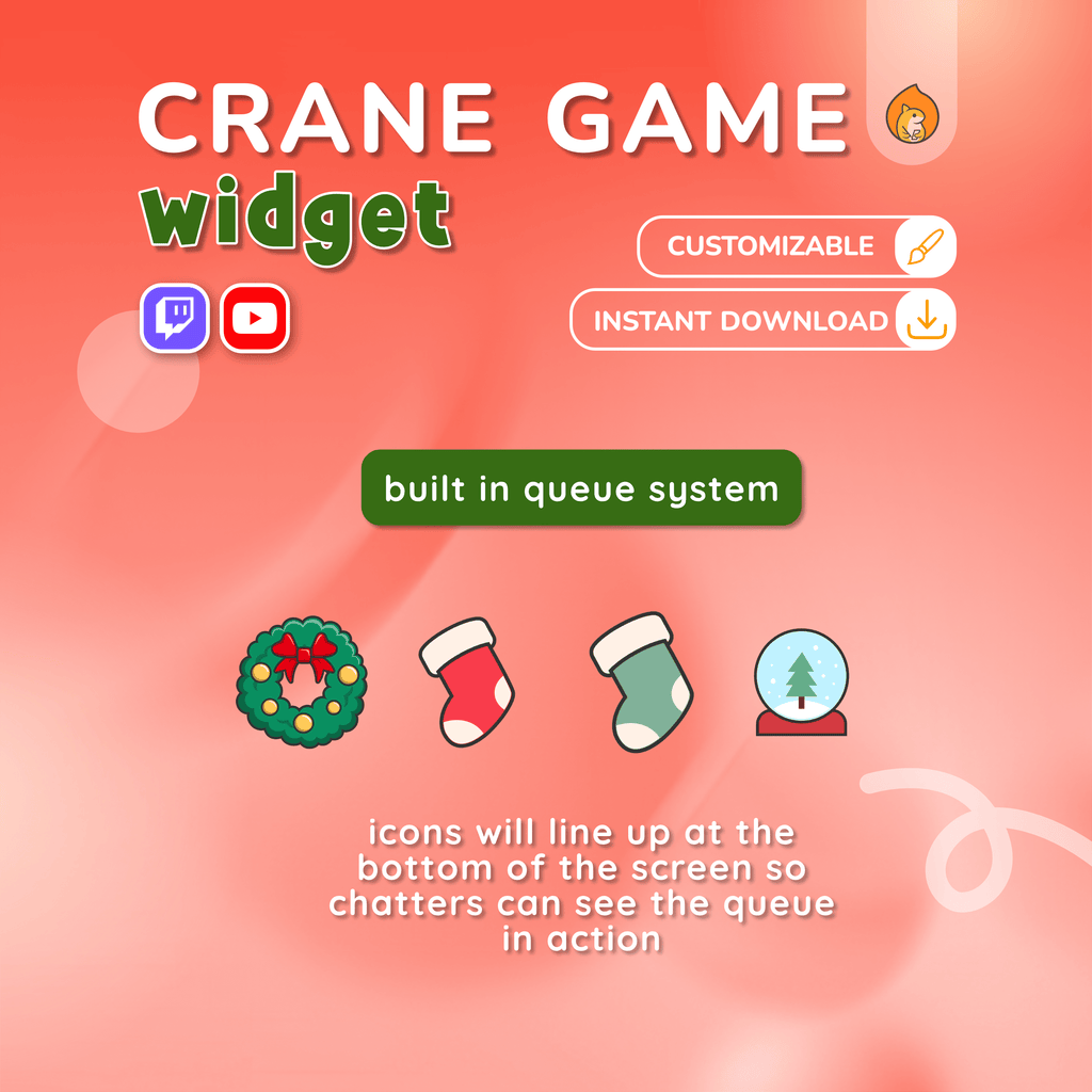 Christmas Crane Game Grinch Widget