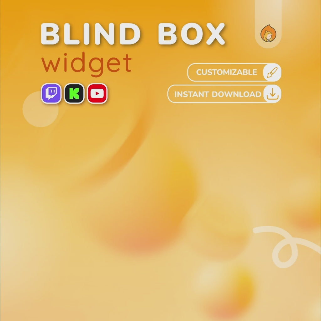 Twitch Blind Box Widget - Labubu Style Blind Box Chat Game