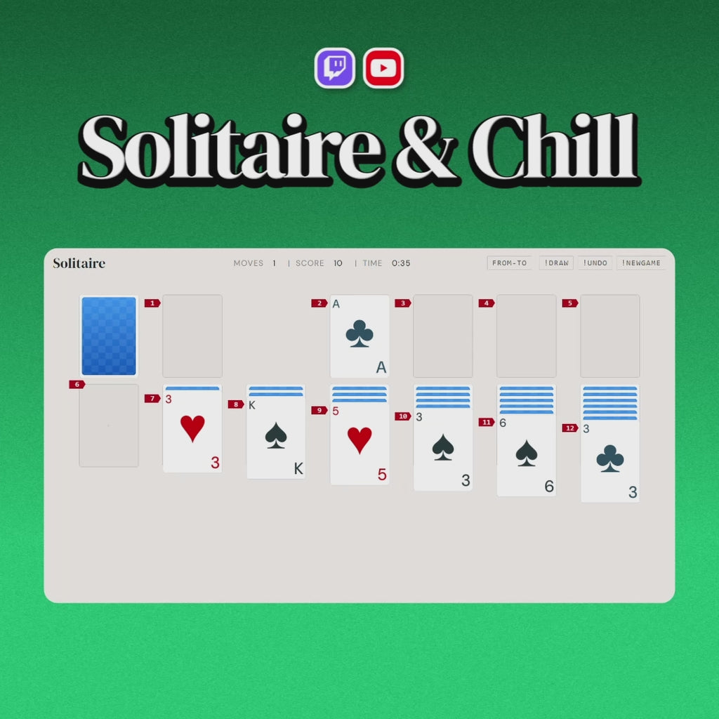 Solitaire & Chill Twitch & YouTube Chat Game