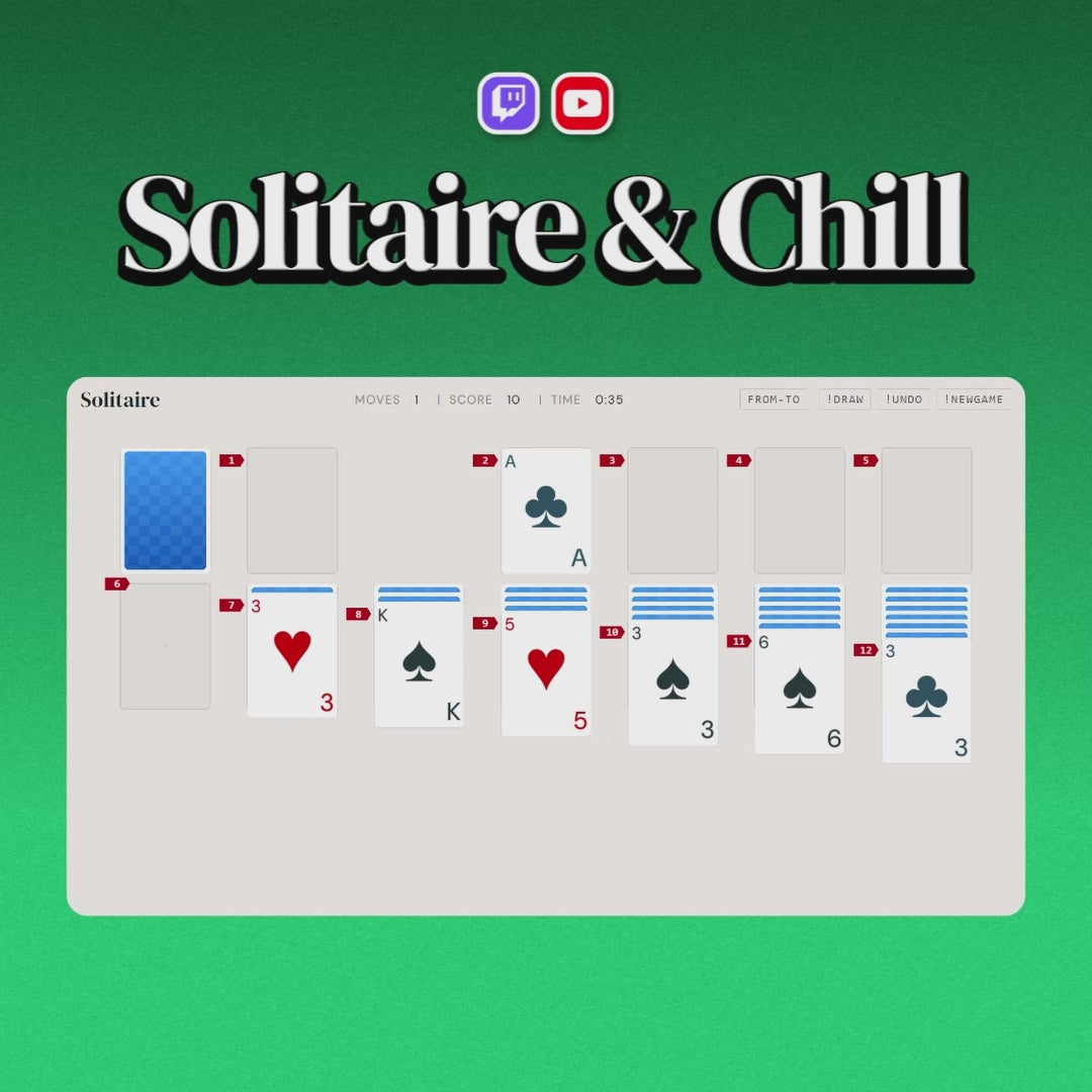 Solitaire & Chill Twitch & YouTube Chat Game